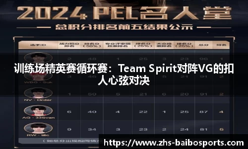 训练场精英赛循环赛：Team Spirit对阵VG的扣人心弦对决